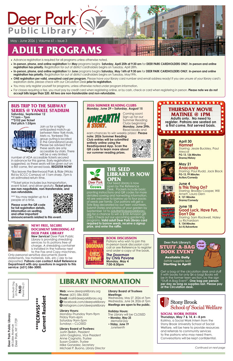 May-June newsletter